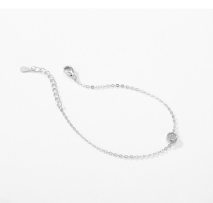 Women's S925 Sterling Silver Round Bracelet