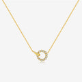 S925 Sterling Silver Ring Buckle Necklace