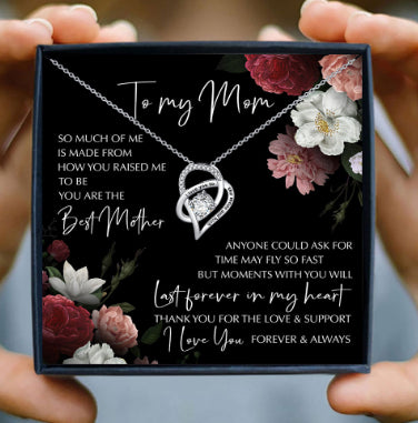 Simple Peach Heart Mother's Day Gift Necklace
