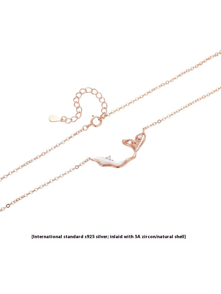 S925 Sterling Silver Necklace For Women Light Luxury Niche High-end Gift For Girlfriends Birthday