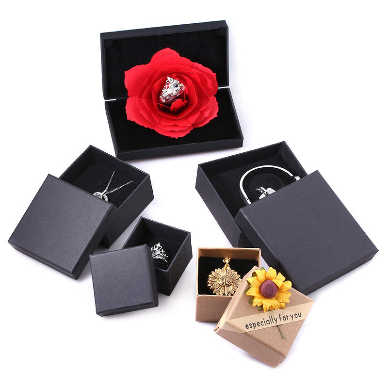 Accessories Gift Box Vintage Black Jewelry Gift Box